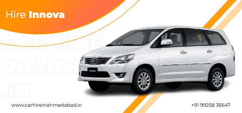 Toyota Innova car hire in Ahmedabad